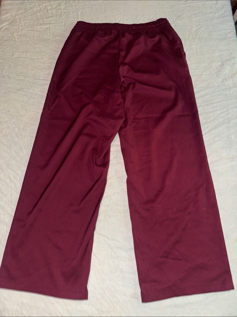 GAP Maroon Burgundy Wide Leg Pull On Pants Size L - Picture 2 of 5